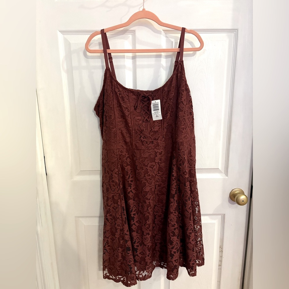Torrid Mini Lace Detailed Lace Dress